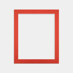Ak Frames 12X10 Poppy Red Picture Mounts To Fit 10X8 Aperture Size - Mount Board Only (No Frame Included) - thumbnail 1