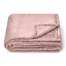 Moonlight Bedding Fleece Blanket Soft Throw Lightweight All Season Sofa, Bed & Travel Blanket King (Pink, 200X240Cm) - thumbnail 1