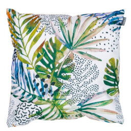 Icon Indoor And Outdoor Palm Leaf Print Waterproof Filled Cushion - thumbnail 2