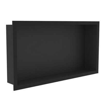 Homestylestore Black Recessed Shower Niche Storage Shelf 640 X 340mm - image 1