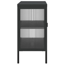 Walplus Sideboard Black 105X35X70 Cm Glass And Steel - thumbnail 6
