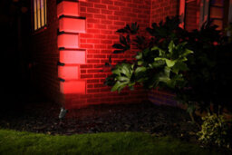 Auraglow Deep Recessed Gu10 Holder Ip54 Garden Spike Light - Red - thumbnail 3