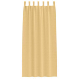Berkfield Curtains With Curtains 2 Pcs Beige 245 X 140 Cm Polyester - thumbnail 3