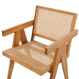 Beliani Dining Chair Westbrook Mahogany Brown - thumbnail 6