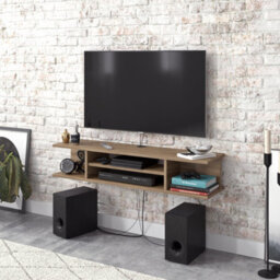 Decorotika Pivot Floating Tv Stand Tv Unit For Tvs Up To 50 Inch Oak - thumbnail 1