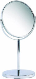Sabichi Makeup Bathroom Standing Chrome Plated Bathroom Mirror - 32Cm High