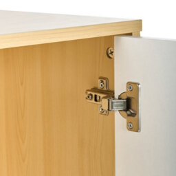 Wyld And Coco Lockable 2-Door Cabinet Light Brown And White - 3 Shelves, W80 X D40 X H117Cm - thumbnail 6