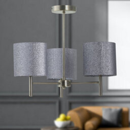 First Choice Lighting Set Of 2 Brea - Antique Brass Light Fittings & Silvery Glitter Shades - thumbnail 4