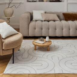 The Rugs Carmel Cream/beige Geometric Area Rug And Runner Non Shedding, Stain Resistant, Soft - thumbnail 8