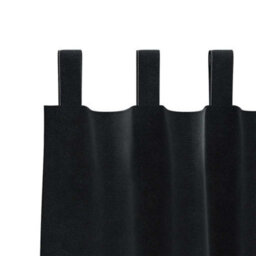 Berkfield Blackout Curtains With Hanging Loops 2 Pcs Black Velvet - thumbnail 4