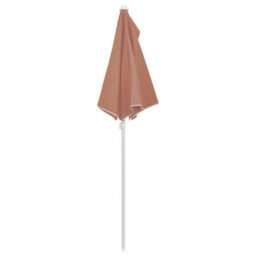 Walplus Garden Half Parasol With Pole 180X90 Cm Terracotta - thumbnail 6