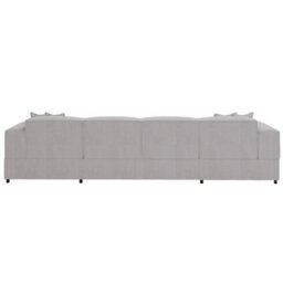 Santos U Universal Corner Sofa Bed For Living Room Chipboard Frame Polyurethane Foam Wave Springs 320X166X79Cm Light Grey - thumbnail 5