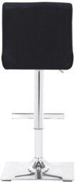 Lamboro Snella Real Leather Breakfast Bar Stool, Height Adjustable Swivel Gas Lift, Home Bar & Kitchen Barstool, Black - thumbnail 5