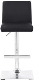 Lamboro Snella Real Leather Breakfast Bar Stool, Height Adjustable Swivel Gas Lift, Home Bar & Kitchen Barstool, Black - thumbnail 3