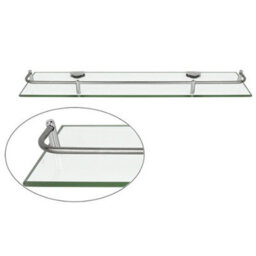 Living And Home Wall Mounted Tempered Glass Storage Organizer Bathroom Shelf 60Cm - thumbnail 7