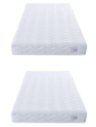 White Wood Guest Bed 2 Mattresses Birlea Buxton Trundle Frame Hideaway Stop Over - thumbnail 2