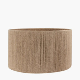 Pacific Lifestyle 40Cm Natural Rope Cylinder Lamp Shade Boho Brown Drum Table And Floor Lampshades - thumbnail 1