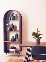 Orsina Industrial Design Tall Shelf Unit, Storage Wooden Bookshelf For Wall, Sturdy Industrial Design Shelf Unit - thumbnail 8