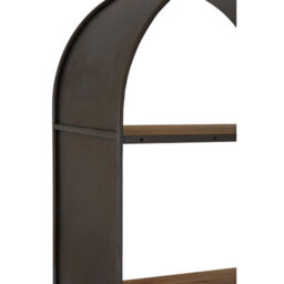 Orsina Industrial Design Tall Shelf Unit, Storage Wooden Bookshelf For Wall, Sturdy Industrial Design Shelf Unit - thumbnail 6