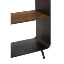 Orsina Industrial Design Tall Shelf Unit, Storage Wooden Bookshelf For Wall, Sturdy Industrial Design Shelf Unit - thumbnail 7