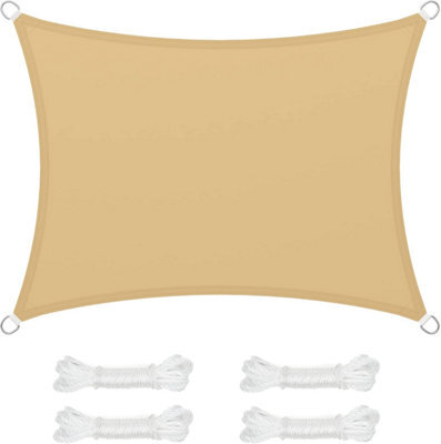 Beige Rectangular Shade Sail Uv Resistant - image 1