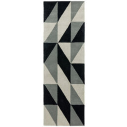 Grey Luxurious Modern Wool Chequered Geometric Handmade Rug For Living Room Bedroom & Dining Room-200Cm X 290Cm - thumbnail 8