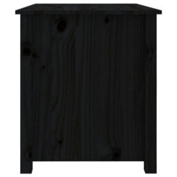 Berkfield Coffee Table Black 71X49X55 Cm Solid Wood Pine - thumbnail 8