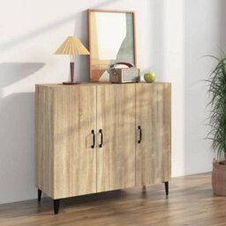 Berkfield Industrial Sideboard Sonoma Oak 90X34X80 Cm Engineered Wood - thumbnail 2