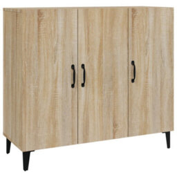 Berkfield Industrial Sideboard Sonoma Oak 90X34X80 Cm Engineered Wood - thumbnail 1
