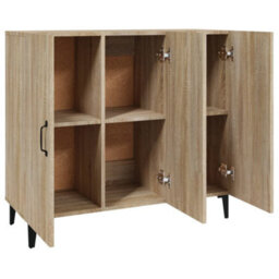 Berkfield Industrial Sideboard Sonoma Oak 90X34X80 Cm Engineered Wood - thumbnail 7