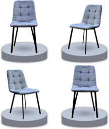 Interior Emporium Ie Nordic Rock Extendable Ceramic Dining Table (White) - With 4 Static Chairs (Black , Grey , Green , Teel) - thumbnail 6
