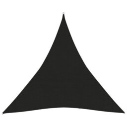 Berkfield Sunshade Sail 160 G/m2 Black 4.5X4.5X4.5 M Hdpe - thumbnail 1