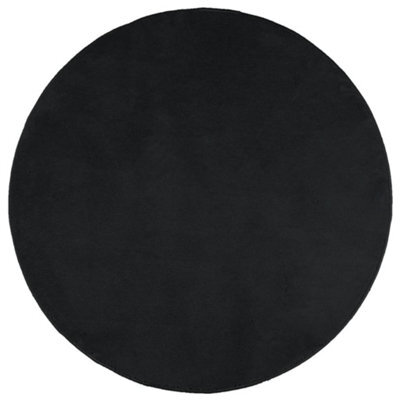 Berkfield Modern Rug Oviedo Short Pile Black Size  120 Cm