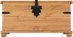 Seconique Corona Storage Ottoman Chest In Distressed Waxed Pine Finish - thumbnail 4