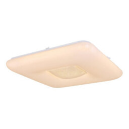 Luminosa Lighting Luminosa Trystan Flush Ceiling Light White 1X Rgbw Led Dimmable 3000-6400K Remote Control Tuya Smart