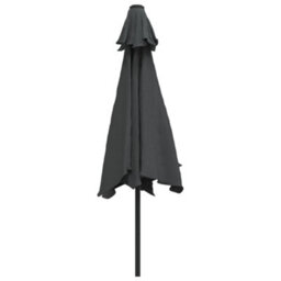Berkfield Outdoor Parasol With Metal Pole 300 Cm Anthracite - thumbnail 3