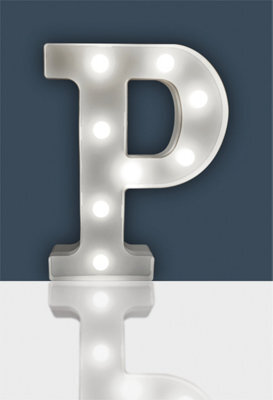 St Helens Home And Garden Battery Operated 3D Led Letter R Light - image 1