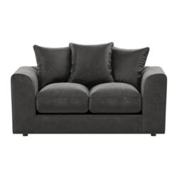 Furnishings For Less UK Brooklyn Plush Velvet Fibre Fabric Sofa Set 3 And 2 Seater Sofa Grey - thumbnail 5