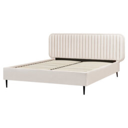Beliani Bed Velvet Brin 160 X 200 Cm (Eu King Size) Beige - thumbnail 4