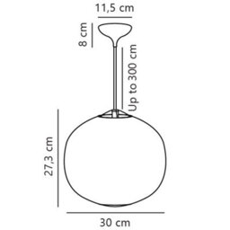 Nordlux Navone Glass Pendant Light Hand Blown Glass White,mains - thumbnail 6