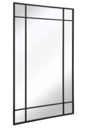 "Mirroroutlet - The Genestra - Black Contemporary Wall & Leaner Garden Mirror 71""x 43"" (180 X 110 Cm)" - thumbnail 4