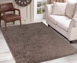 Desire Rugs Plain Living Room Shaggy Area Rugs Taupe 60X110 Cm - thumbnail 5