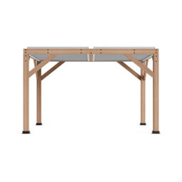 Yardistry Direct UK Meridian 13 X 11 (4M X 3.4M) Wood Pergola With Louvered Roof - thumbnail 1