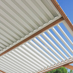 Yardistry Direct UK Meridian 13 X 11 (4M X 3.4M) Wood Pergola With Louvered Roof - thumbnail 4