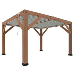 Yardistry Direct UK Meridian 13 X 11 (4M X 3.4M) Wood Pergola With Louvered Roof - thumbnail 6