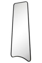 Mirroroutlet The Coartans Black Metal Isoscelles Trapezoid Shape Framed Wall Mirror With Arched Bottom 200Cm X 95Cm - thumbnail 3