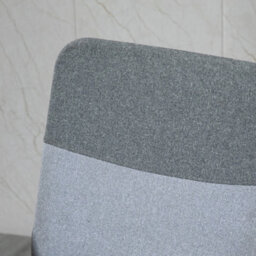 Vinsetto Office Chair Linen Swivel Desk Chair Home Study Rocker W/ Wheel, Grey - thumbnail 8