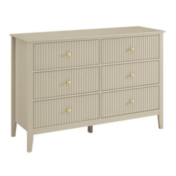 Melody Maison Large 6 Drawer Chest Of Drawers - Hales Taupe Range - thumbnail 6