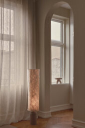 Nordlux Talli Tyvek Floor Lamp Crinkled  Brown,mains - thumbnail 6