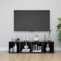 Berkfield Tv Cabinets 2 Pcs Grey 37X35X37 Cm Engineered Wood - thumbnail 8